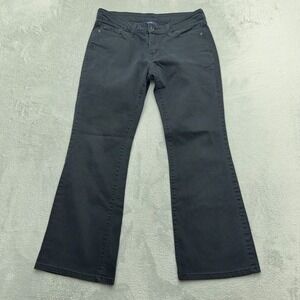 Levi's Jeans Womens 6S Grey Mid Rise Boot 553 Stretch Denim Charcoal Flare Pants